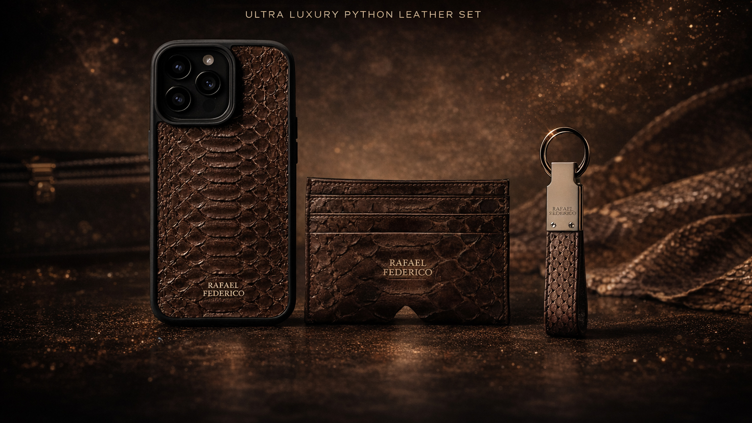 RAFAEL FEDERICO — Genuine python leather set